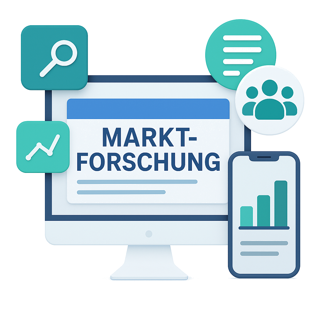 a 2d digital illustration features market research transparent